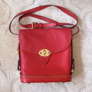Dooney and Bourke vintage, red, shoulder bag